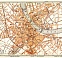 Basel (Bâle, Basle) city map, 1897
