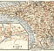 Quimper city map, 1913. Inset: the Western Bretagne