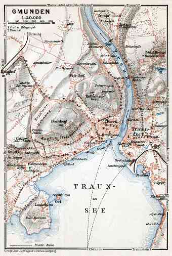 Gmunden town plan, 1910