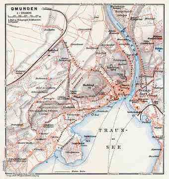 Gmunden town plan, 1913