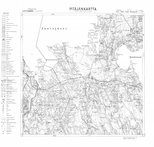 Alattu. Pitäjänkartta 423304. Parish map from 1932. Use the zooming tool to explore in higher level of detail. Obtain as a quality print or high resolution image