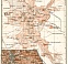Perugia, city map. Environs of Perugia map, 1909