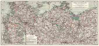 Germany, northwestern regions. General map, 1913