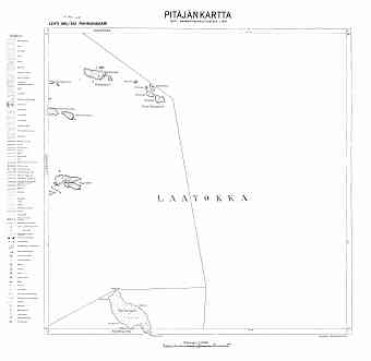 Rahmansaari. Pitäjänkartta 414107. Parish map from 1939