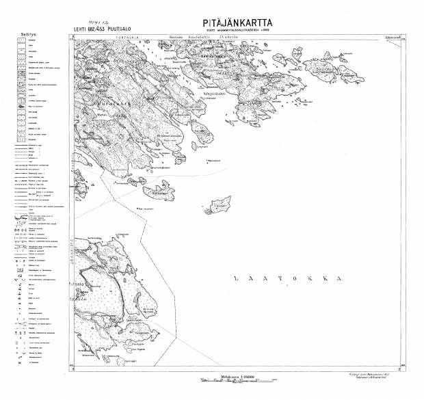 Putsaari (Putsalo) Island. Puutsalo. Pitäjänkartta 414112. Parish map from 1932. Use the zooming tool to explore in higher level of detail. Obtain as a quality print or high resolution image