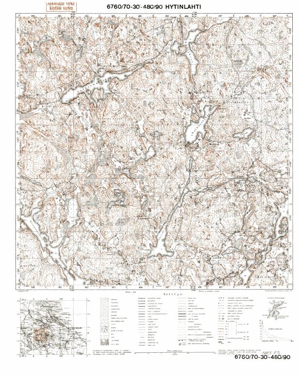 Kedrovka. Hytinlahti. Topografikartta 411309. Topographic map from 1939. Use the zooming tool to explore in higher level of detail. Obtain as a quality print or high resolution image