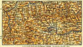 Lungau and Lower Tatras map, 1913