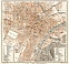 Turin (Torino) city map, 1908
