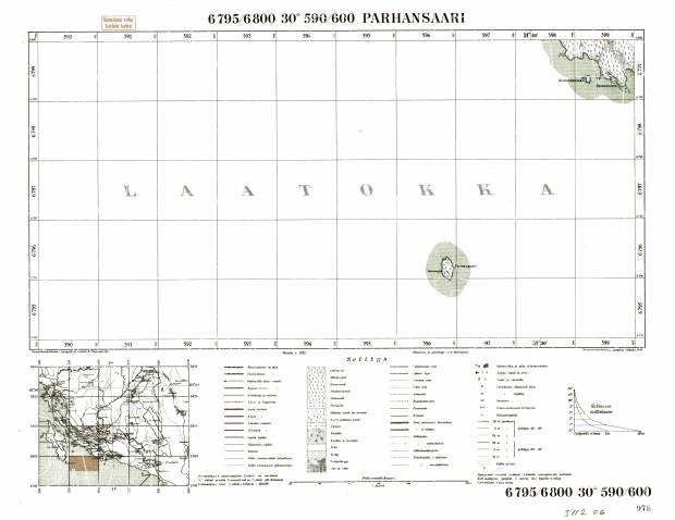 Pargo Island. Parhansaari. Topografikartta 511206. Topographic map from 1936. Use the zooming tool to explore in higher level of detail. Obtain as a quality print or high resolution image