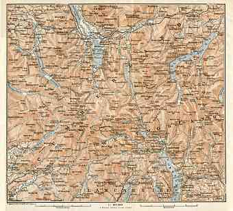 Map of the Lake District, 1906