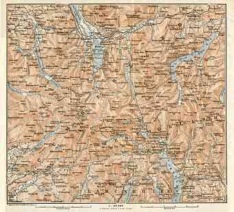 Map of the Lake District, 1906
