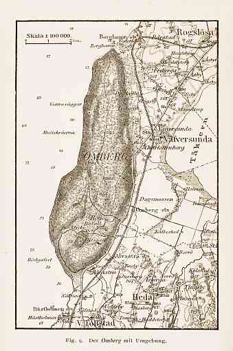 Omberg Mount Environs Map, 1899