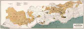 Alupka town plan, 1905