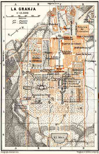 La Granja city map, 1929