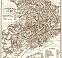Erfurt city map, 1887