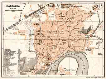 Córdoba city map, 1911