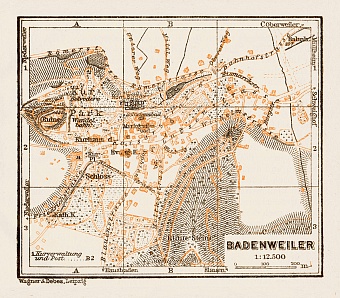 Badenweiler town plan, 1909