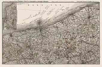 Map of Flanders, 1916