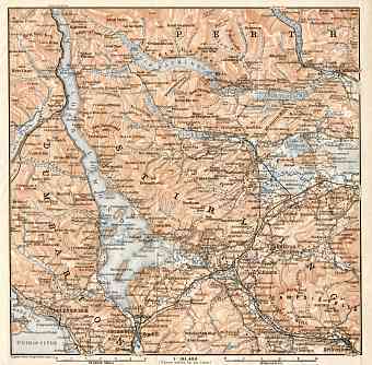 Loch Lomond and the Trossachs map, 1906