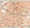Nürnberg (Nuremberg) city centre map, 1909