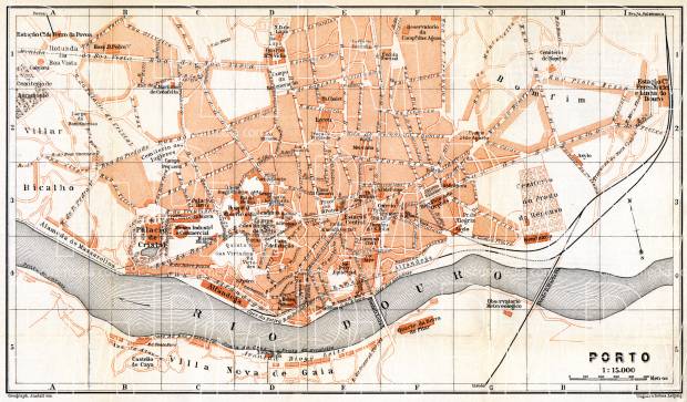 Porto city map, 1899. Use the zooming tool to explore in higher level of detail. Obtain as a quality print or high resolution image