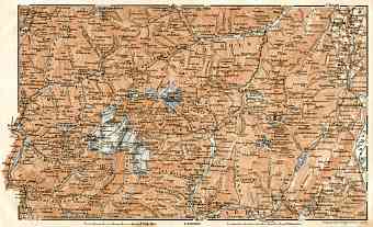 Adamello, Presanella and Brenta Alps district map, 1906