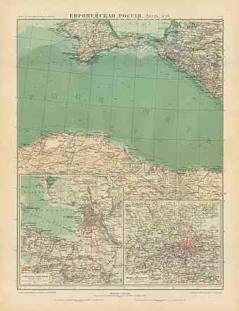 European Russia Map, Plate 14: Black Sea. 1910