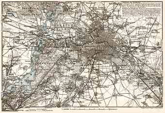 Berlin and environs map, 1902