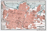 Old map of Hamilton in 1907. Buy vintage map replica poster print or ...