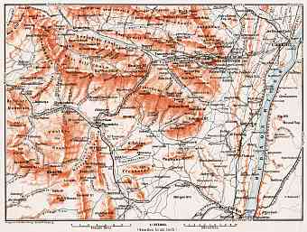 Map of the Catskill Mountains, 1909