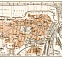Ostend (Ostende) city map, 1909