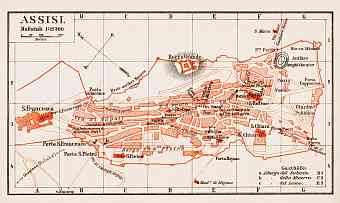 Assisi town plan, 1903