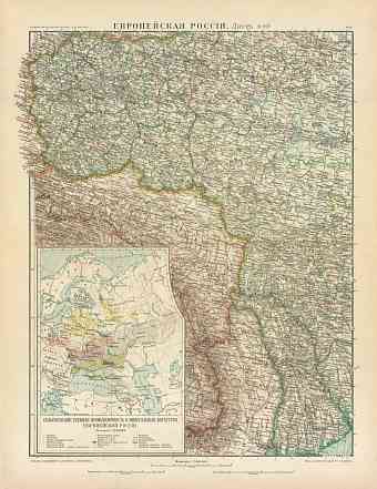 European Russia Map, Plate 9: Poland and Bessarabia. 1910