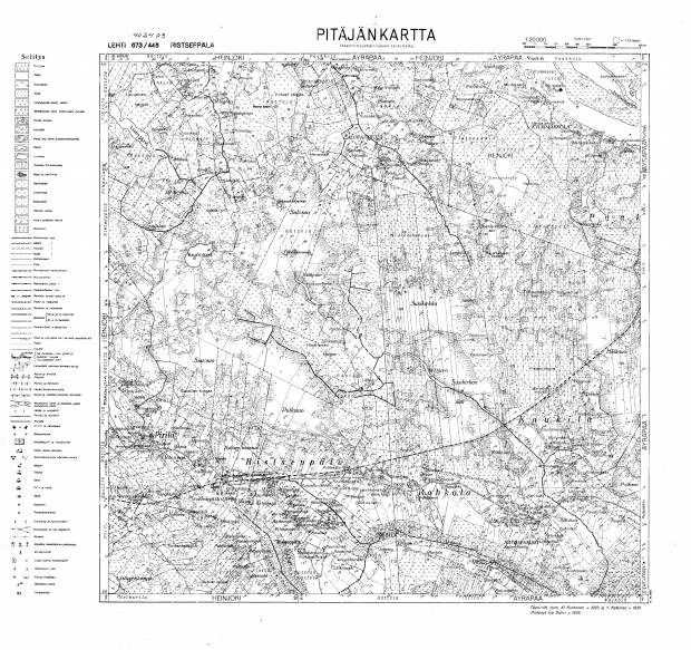 Žitkovo. Ristseppälä. Pitäjänkartta 402403. Parish map from 1939. Use the zooming tool to explore in higher level of detail. Obtain as a quality print or high resolution image