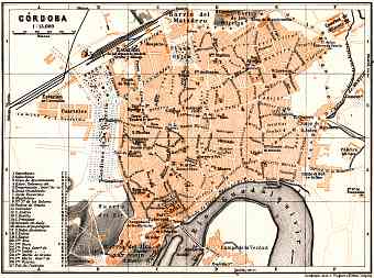 Córdoba city map, 1929