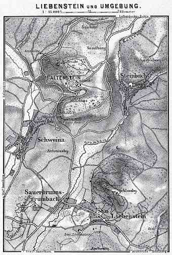 Liebenstein and environs map, 1887