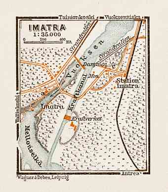 Imatra town plan, 1929