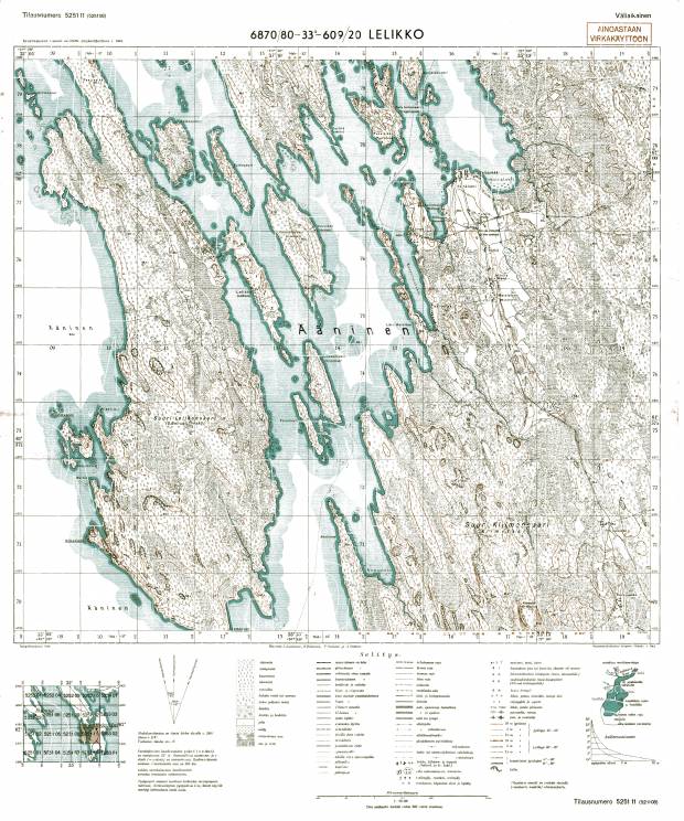 Lelikovo. Lelikko. Topografikartta 525111. Topographic map from 1944. Use the zooming tool to explore in higher level of detail. Obtain as a quality print or high resolution image
