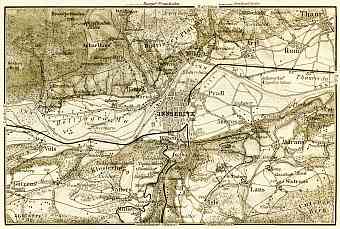 Innsbruck environs map, 1906