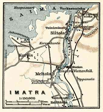 Imatra town plan, 1914