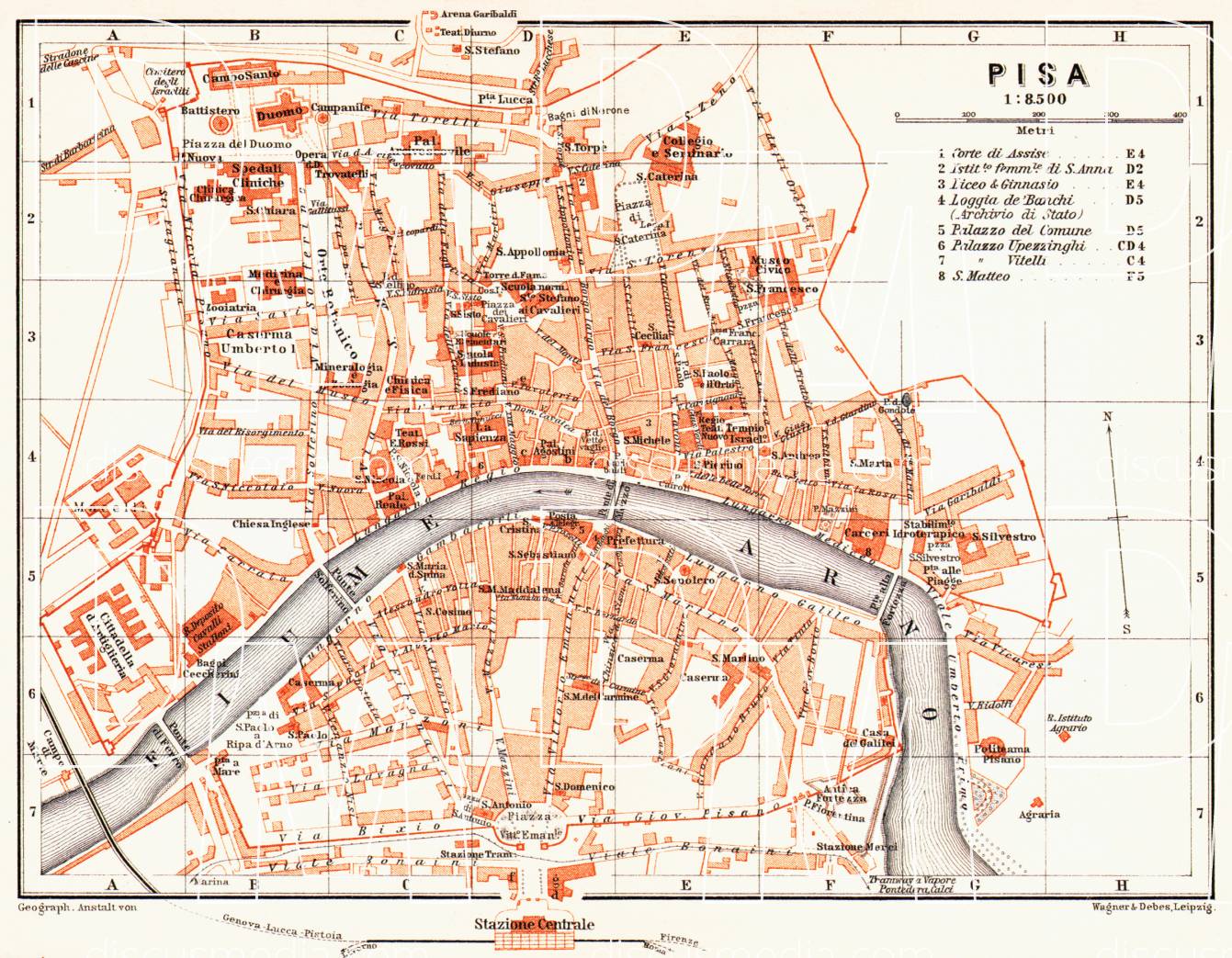 Gabbriellini Scarpe Pisa Italy Map