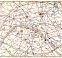 Paris Tramway and Metro Network map, 1910