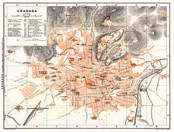 Granada city map, 1929