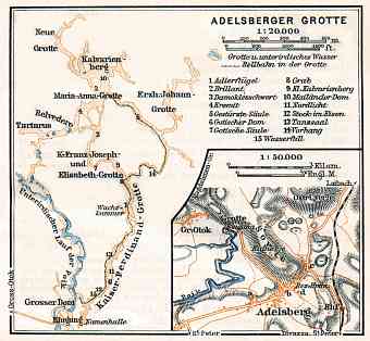 Adelsberg (Postojna, Postumia) Royal Grottoes, 1911