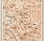 Bucharest (Bucureşti) central part map, 1914