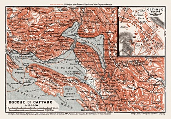 Old map of Château de Haut-Koenigsbourg in 1905. Buy vintage map replica  poster print or download picture