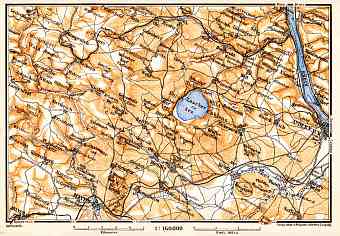 Laacher See and environs map, 1905
