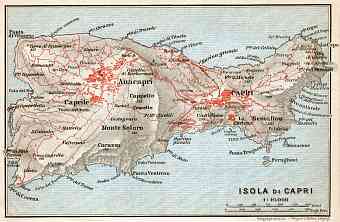 Capri Isle map, 1912