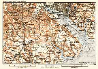 Southampton and environs map, 1906