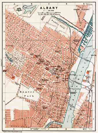 Albany city map, 1909